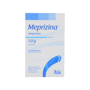 MEPRIZINA (ampicilina) 1G/2 ML. Sol. Iny. c/1 FCO. AMP. Pisa