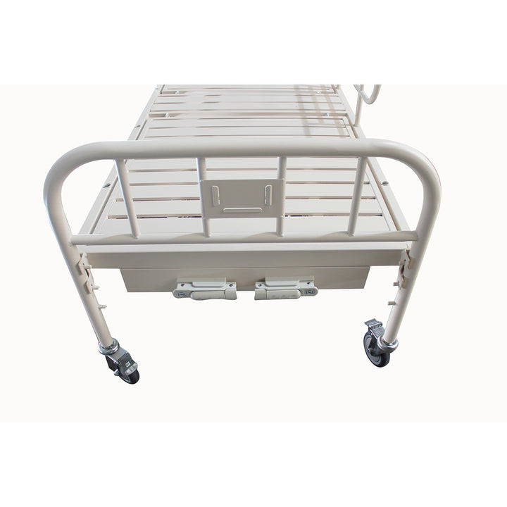 CAMA HOSPITALARIA RECLINABLE DE ACERO CON RUEDAS MODELO CHR01. HANDY - Image 2