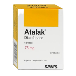 ATALAK (ketorolaco) 75 MG/3 ML. SOL. INY. C/2 AMP. SONS