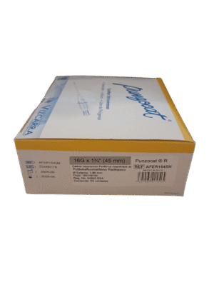 PUNZOCAT CATETER I.V 16 GX 1 3/4¨ (45MM) GRIS CAJA 50 PZAS