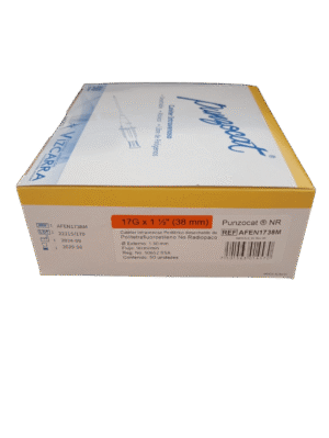 PUNZOCAT CATETER I.V 17 GX1 1/2¨ (38MM) ROJO CAJA 50 PZAS