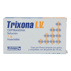 TRIXONA I.V. SOL. INY. C/1 FCO. AMP. 1 G/10 ML. BRULUAGSA