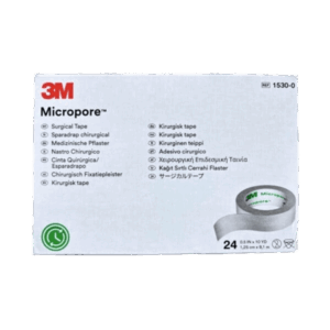 3M CINTA MICROPORE BLANCA 1.5CM (1/2 pulgada) C/24 ROLLOS. 15300