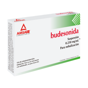 BUDESONIDA 0.250 MG/2 ML. SUSP. P/NEBULIZAR. C/5 FCO. AMP. AMSA