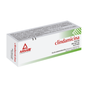 CLINDAMICINA 300 MG/2 ML. SOL. INY. C/1 AMP.  AMSA