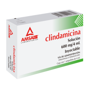 CLINDAMICINA 600 MG/4 ML. SOL. INY. C/1 AMP.  AMSA