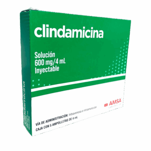 CLINDAMICINA 600 MG/4 ML. SOL. INY. C/5 AMP. AMSA