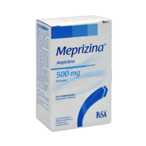 MEPRIZINA (ampicilina) 500 MG/2 ML. SOL. INY. C/1 FCO. AMP. PISA