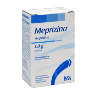 MEPRIZINA (ampicilina) 1G/2 ML. SOL. INY. C/1 FCO. AMP. PISA
