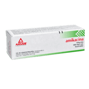AMIKACINA 100 MG/2 ML. SOL. INY. C/1 AMP. AMSA