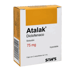 ATALAK (ketorolaco) 75 MG/3 ML. SOL. INY. C/2 AMP. SONS