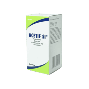 ACETIF (Paracetamol) 1000 MG/100 ML. SOL. INY. C/1 FCO. AMP. BAXTER