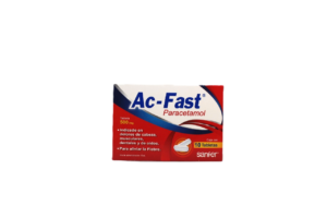 AC-FAST (paracetamol) 500 MG. C/10 TABS. HORMONA