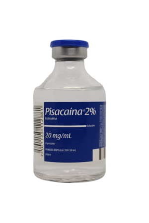 PISACAINA-LIDOCAINA 2% SOL. INY. 20 MG/1 ML. C/1 FCO. 50 ML. PISA