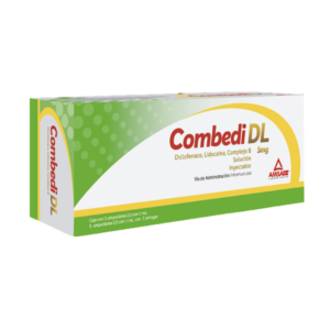 COMBEDI DL (complejo b-diclofenaco) 5 MG/3 ML. SOL. INY. C/3 DOSIS y 3 JGA. AMSA