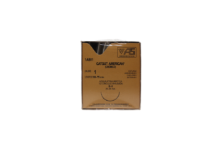SUTURA CATGUT CROMICO 1 B-5 (68 A 75 CM) C/12 PZAS. AMERICAN SUTURE