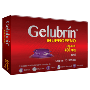 GELUBRÍN (ibuprofeno) 400 MG. C/10 CAP. PROGELA