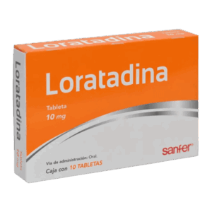 LORATADINA 10 MG. C/10 TAB. HORMONA