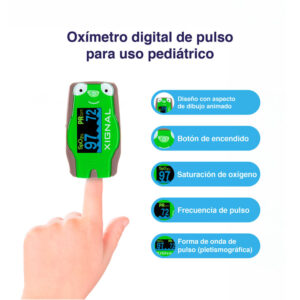 OXÍMETRO DIGITAL DE PULSO / PULSIOXIMETRO DE USO PEDIATRICO CON ESTUCHE INCLUIDO - XIGNAL - Image 5