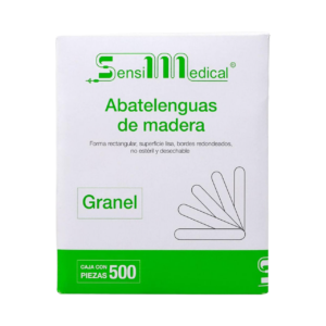 ABATELENGUAS DE MADERA CAJA A GRANEL C/500 PZAS. SENSIMEDICAL