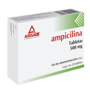 AMPICILINA 500 MG. C/20 TABS. AMSA