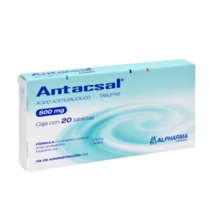 ANTACSAL (acido. acetilsalicílico) 500 MG. C/20 TABS. ALPHARMA