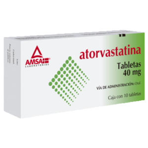 ATORVASTATINA 40 MG. C/10 TABS. AMSA