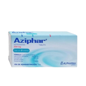 AZIPHAR (Azitromicina) 500 MG. C/3 TABS. ALPHARMA