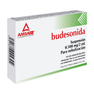 BUDESONIDA 0.500 MG/2 ML. SUSP. P/NEBULIZAR. c/5 FCO. AMP. AMSA