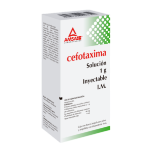 CEFOTAXIMA 1GR/4ML SOL INY I.M. C/1 AMP. AMSA