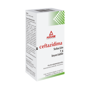 CEFTAZIDIMA 1GR/3ML I.M/I.V SOL INY C/1 AMP. AMSA