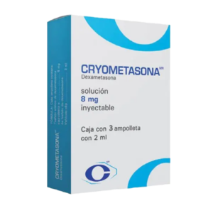 CRYOMETASONA 8MG/2ML (Dexametasona) SOL INY C/3 AMP. CRYOPHARMA