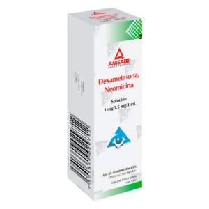 DEXAMETASONA/NEOMICINA 1-3.5 MG/1 ML. SOL. OFT. FCO. GOTAS. 5 ML.  AMSA