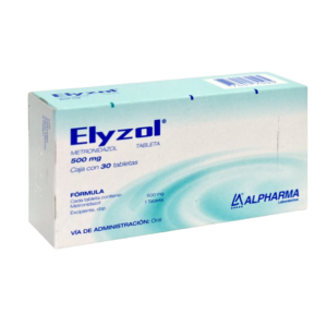 ELYZOL (Metronidazol) 500 MG. C/30 TABS. ALPHARMA