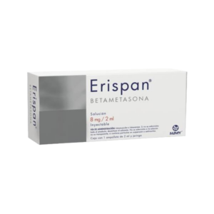 ERISPAN (Betametasona) Sol. Iny. c/1 AMP. 8 MG/2 ML. y Jeringa. MAVER