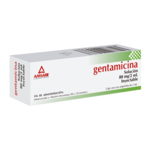 GENTAMICINA 80MG/2ML SOL INY C/1 AMP. AMSA