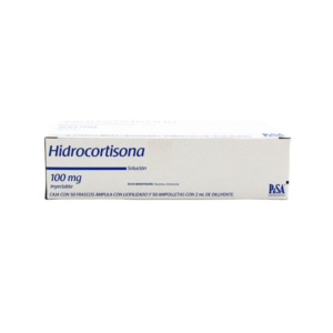 HIDROCORTISONA 100 MG/2 ML. SOL. INY. C/50 FCO. AMP. PISA