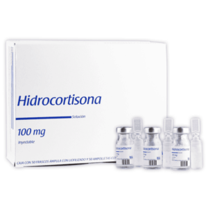 HIDROCORTISONA 100 MG/2 ML. SOL. INY. C/50 FCO. AMP. PISA