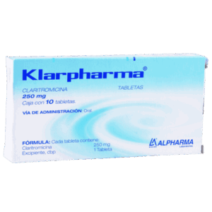 KLARPHARMA (Claritromicina) 250 MG. C/10 TABS. ALPHARMA