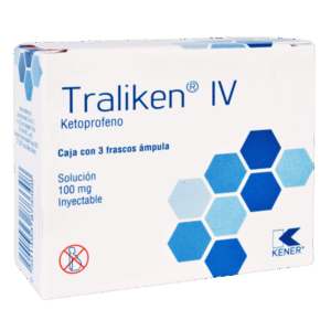 TRALIKEN I.V. (Ketoprofeno) Sol. Iny. c/3 FCO. AMP. 100 MG. KENER