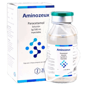 AMINOZEUX (Paracetamol) Sol. Iny. c/1 FCO. AMP. 1 G/100 ML. ZEUX