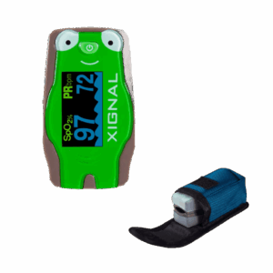 OXÍMETRO DIGITAL DE PULSO / PULSIOXIMETRO DE USO PEDIATRICO CON ESTUCHE INCLUIDO - XIGNAL