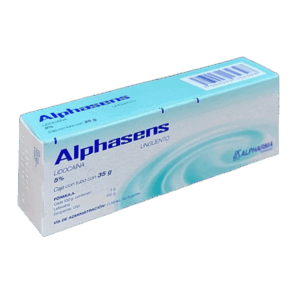 ALPHASENS (Lidocaína) UNGÜENTO 5% Tubo c/35 G. ALPHARMA