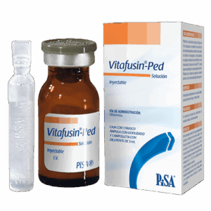 VITAFUSIN-PED (multivitamínico) SOL. INY. C/1 FCO. AMP. 5 ML. PISA