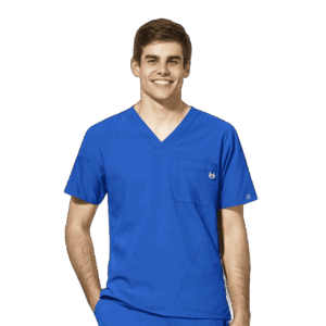 FILIPINA MEDICA DE CUELLO EN "V" CON TEJIDO ABSORBENTE DE SECADO RÁPIDO PARA HOMBRE UNIFORME MEDICO WINK