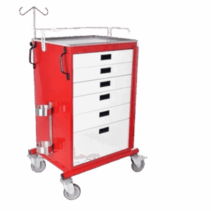 CARRO PARA EMERGENCIAS DE 6 CAJONES