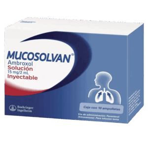 MUCOSOLVAN (ambroxol) 15MG/2ML SOL. INY. C/10 AMP. SANFER