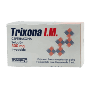 TRIXONA 500MG/2ML (Ceftriaxona) SOL. INY. I.M. C/1 BRULUART