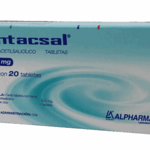 ANTACSAL (acido. acetilsalicílico) 500 MG. C/20 TABS. ALPHARMA
