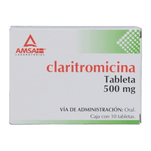 CLARITROMICINA 500 MG. C/10 TABS. AMSA